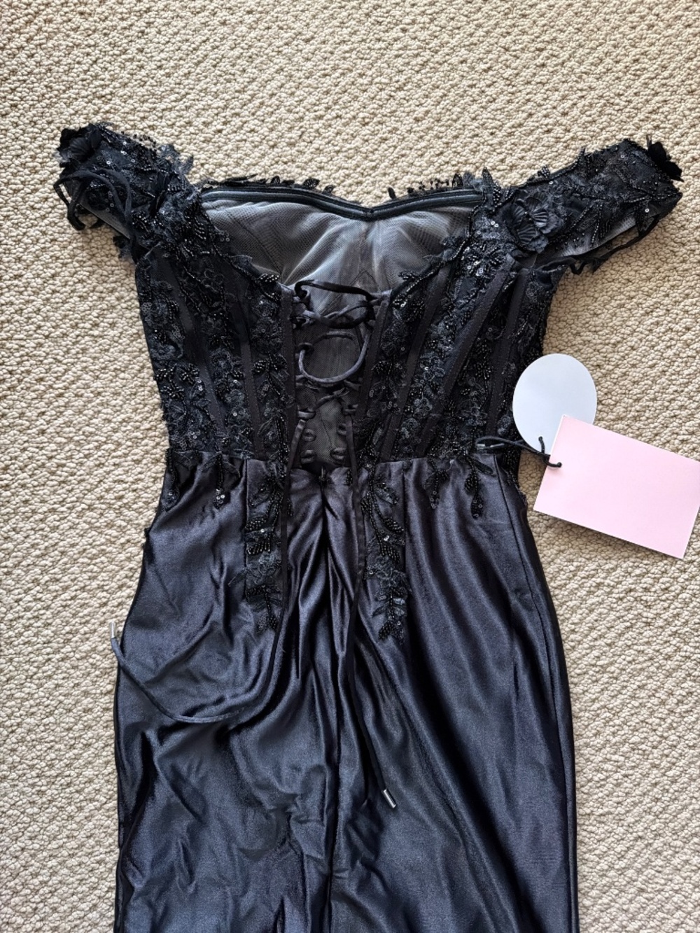 Black Prom Dress - Picture 3 of 4